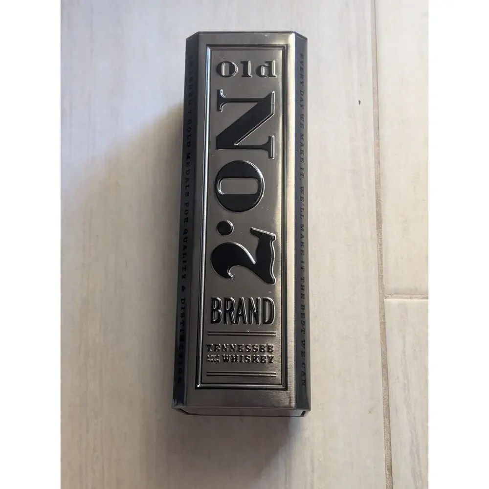JACK DANIELS VINTAGE Single Embossed Stainless Styles Gift Box - Empty 1.0 Tin